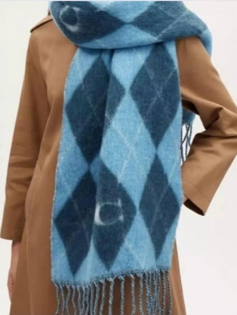 Coach Oversized Muffler Wool Scarf